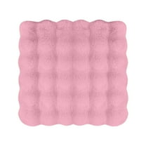 Qholemyo 17.7x17.7 Inches Winter Thickened Short Car Seat Cushion Warm Seat Cushion For Car Thick Chair Pad For Winter Driving