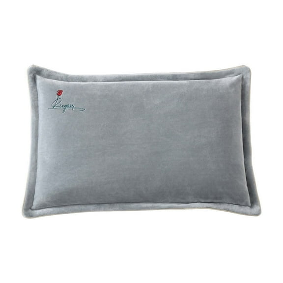 Qholemyo 18.90x29.13 Inch Winter Plush Pillow Covers Hotel Quality Velvet Case Home Goods Embroidered Warm Sleeping Pillow Cover