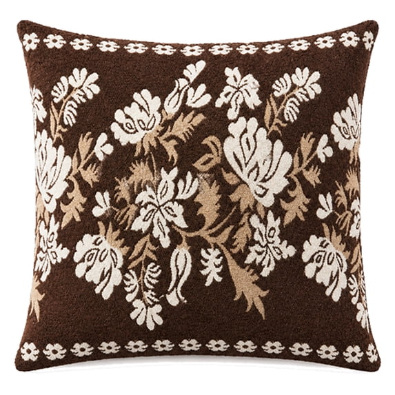 Qholemyo 18''X18'' Fall Floral Print Throw Pillow Covers Cushion Cases For Home Sofa Couch Decor