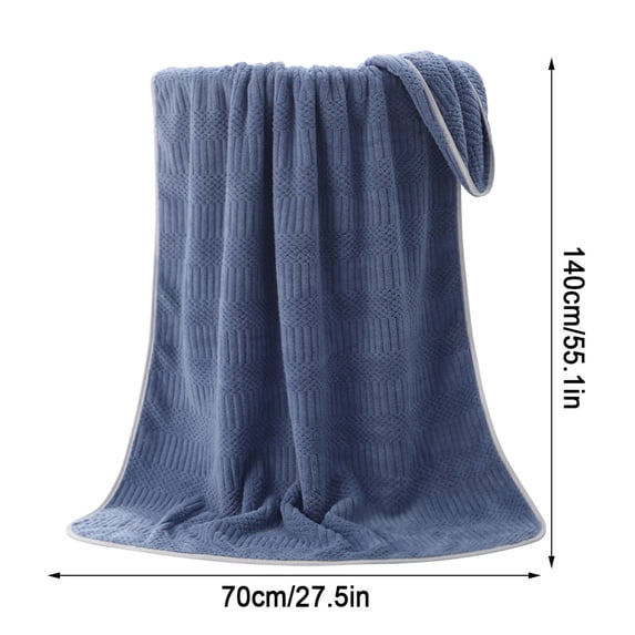 Qholemyo 1PC Towel Shower High Density Polyester Brocade Wool Warp Knitted Absorbent Soft Comfortable Bath Towel Thick Bath Towels Towels For Bathroom
