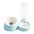 thumbnail image 1 of Qholemyo 2 In 1 Integrated Pet Bowl Pet Food Bowl Food Water Feeding Bowl For Daily Feeding Cats And Dogs, 1 of 6