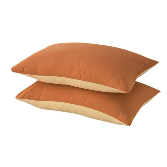 Qholemyo 2 PCS Standard Size Pillow Shams Set - Envelope Closure, Soft Breathable Pillow Covers, Ideal For Home Decor