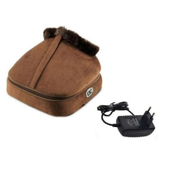 Qholemyo 2-in-1 Vibration Heating Shoes Massage Boots Kneading Massage Foot Warmer Electric Foot Warmer Heated Foot Warmer