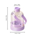 thumbnail image 1 of Qholemyo 20oz Summer plastic Water Bottle with ice-cude cute bottle, 1 of 5