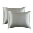 thumbnail image 1 of Qholemyo 20x26 Inch Simulated Silk Pillow Covers Hotel Quality 2 Sets Envelope Closure Hair Skin Friendly For Women Men Home Goods, 1 of 9