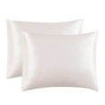 thumbnail image 1 of Qholemyo 20x26 Inch Simulated Silk Pillow Covers Hotel Quality 2 Sets Envelope Closure Hair Skin Friendly For Women Men Home Goods, 1 of 9