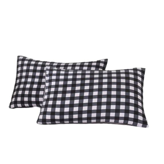 Qholemyo 29.13x18.89 Inch Washed Pillow Covers Hotel Quality Solid Color Case Home Goods Soft Breathable Pillow Cover Set Of Two