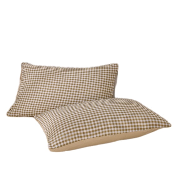 Qholemyo 29.13x18.89 Inch Washed Pillow Covers Hotel Quality Solid Color Case Home Goods Soft Breathable Pillow Cover Set Of Two