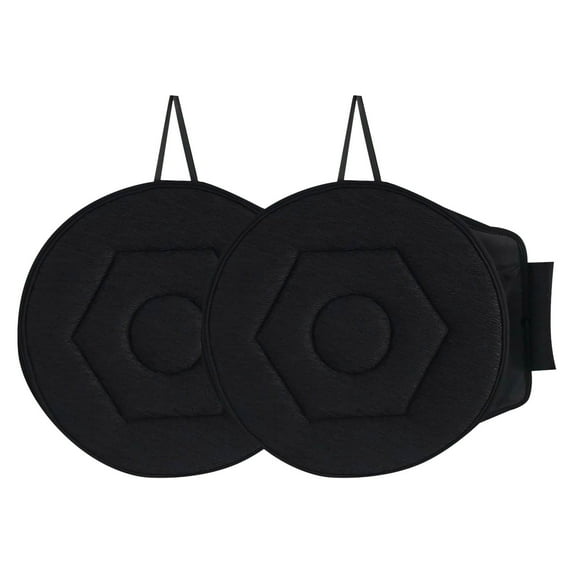 Qholemyo 2PC Rotating Swivel Foam Mobility Aid Seat Cushion for Car Office Seat Cushion