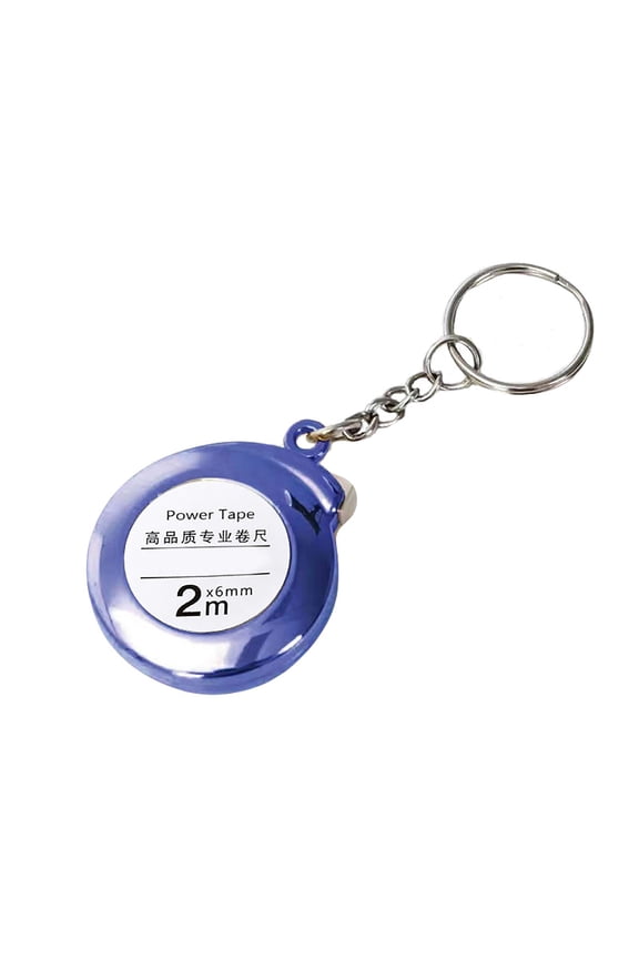 2m Small Tape Measure Keychain Retractable Steel Measuring Tape For Portable Daily Gift Use