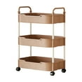 thumbnail image 1 of Qholemyo 3 Layer Kitchen Storage Cart With Armrests Mobile Organization And Storage Rack For Bathroom Toiletries And Pantry, 1 of 6