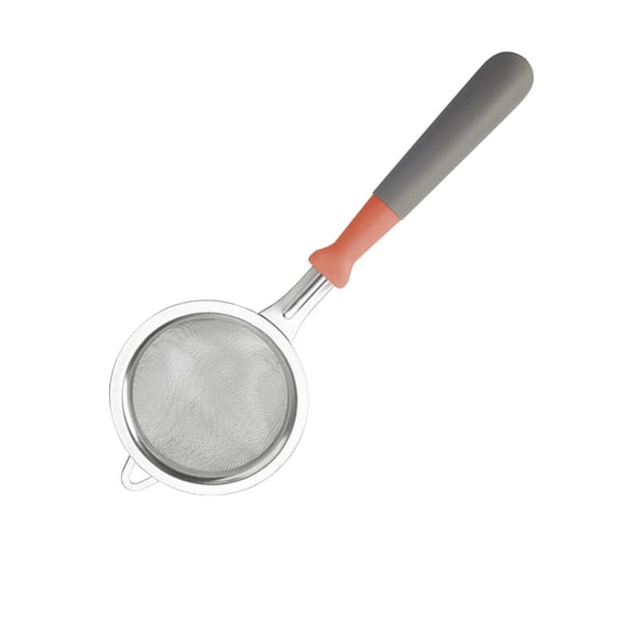 Qholemyo 304 Stainless Steel Slotted Spoon Mesh Strainer With Handle Vacuum Ergonomic Grip Kitchen Gadgets