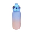 thumbnail image 1 of Qholemyo 30oz Sports Water Bottle with staw Gradient Plastic bottle For Men And Women Fitness Water Bottle Double-Purpose Lid Portable Water Bottle, 1 of 6