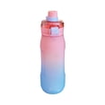 thumbnail image 1 of Qholemyo 30oz Sports Water Bottle with staw Gradient Plastic bottle For Men And Women Fitness Water Bottle Double-Purpose Lid Portable Water Bottle, 1 of 6