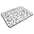 thumbnail image 1 of Qholemyo 30x40cm Washable Drying Mat For Kitchen Counter Heat Insulation Bar Mat Anti Splash Pad For Bathroom Faucet, 1 of 6