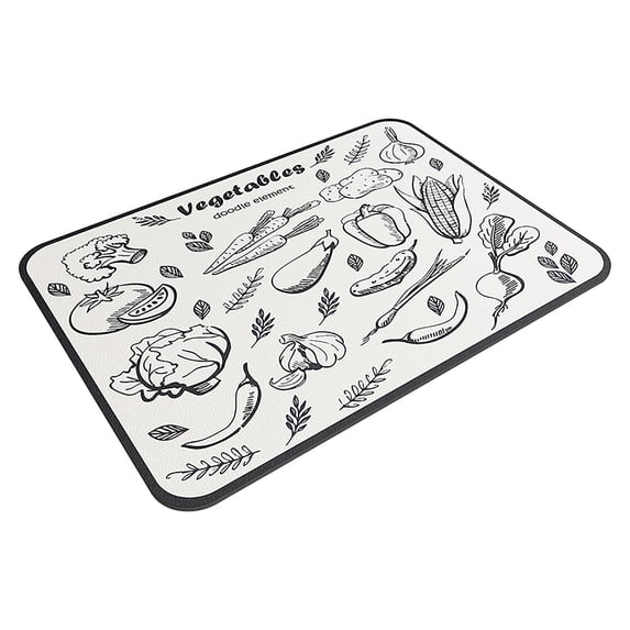 Qholemyo 30x40cm Washable Drying Mat For Kitchen Counter Heat Insulation Bar Mat Anti Splash Pad For Bathroom Faucet