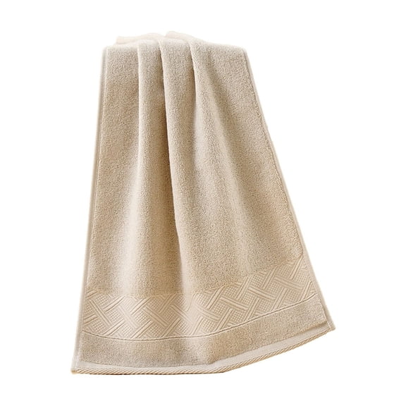 Qholemyo 34 X 73cm Pure Cotton Bath Towels Large Towel For Sports Elongated Enlarged Thickened Men's And Women's Bath Towels Large Bath Towels