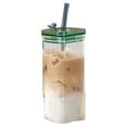thumbnail image 1 of Qholemyo 350ml High-Appearance Glass Coffee Tumbler - Suitable For Milk Tea & Coffee, 1 of 6
