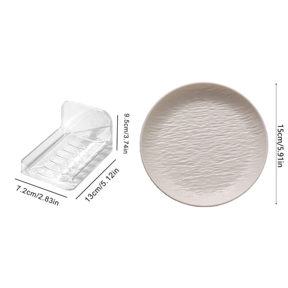 Qholemyo 4 PCS Plastic Serving Trays With Base For Party Dinner Plates Dishwasher Plastic Reusable Plates For Kitchen Or Camping, Durable Plastic Serving Trays For Holding Small Cake And Snack Plates