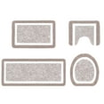 thumbnail image 1 of Qholemyo 4 Piece Microfiber Bathroom Rug Set U Shaped Toilet Mat With Lid Non Slip Washable Plush, 1 of 7