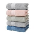 thumbnail image 1 of Qholemyo 5 Pcs Bath Towels Set For Bathroom Thick Soft Absorbent Towel Set Of 5 Household Wash Face Gift Towel Large Bath Towels Cotton Bath Towels, 1 of 7