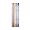 thumbnail image 1 of Qholemyo 55×63In Rainbow Sheer Curtains Ombre Colorful Rod Pocket Semi Sheer Gauze Voile For Patio Bedroom Living Room window curtains, 1 of 2