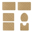 thumbnail image 1 of Qholemyo 6 Piece Whole Room Foam Bath Mat Set Non Slip Soft Toilet Rug Machine Washable Quick Dry, 1 of 8