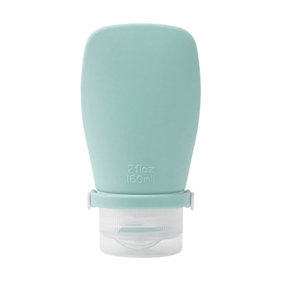 Qholemyo 60ml Portable Travel Squeeze Bottles Cosmetics Sample Empty Bottle Shampoo Shower Gel Flip-top Dispenser Bottles