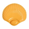 thumbnail image 1 of Qholemyo 7.1x7.5 Inch Shell Shaped Reusable Lightweight Plastic Plates Dishwasher Microwave Safe Dinner Plates Serving Platters For Kitchen Camping, 1 of 6