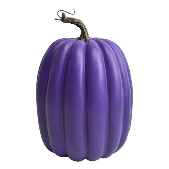 Qholemyo 7.88 Inch Large Artificial Pumpkins - Foam Fake Decorative Pumpkins, Faux Plants for Halloween & Home Decorations