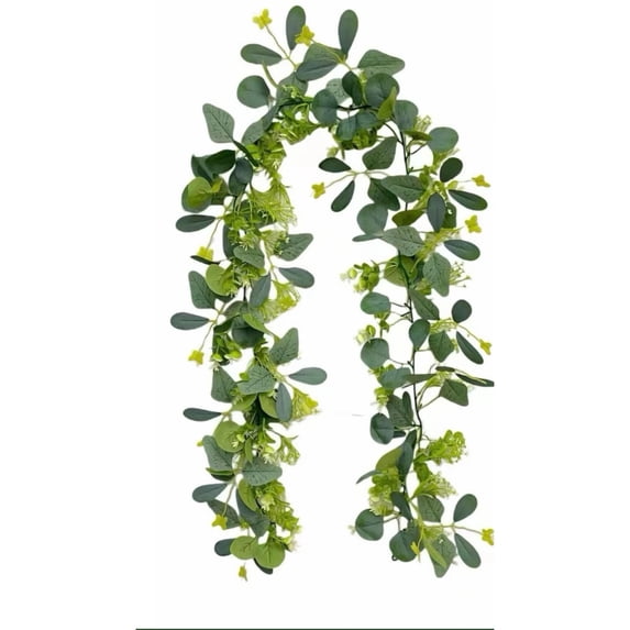 Qholemyo 70.9 Inch Fake Vines Greenery Garland Fake Plants Home Decor Artificial Ivy Maple Leaf Garland For Fireplace Mantel Wall Door Hanging