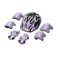 thumbnail image 1 of Qholemyo 7Pcs/Set Children Kids Helmet Knee Elbow Pad Cycling Skate Bike Protecs, Multi-sport Kids Protective Gear Set, For Skating Biking, 1 of 3
