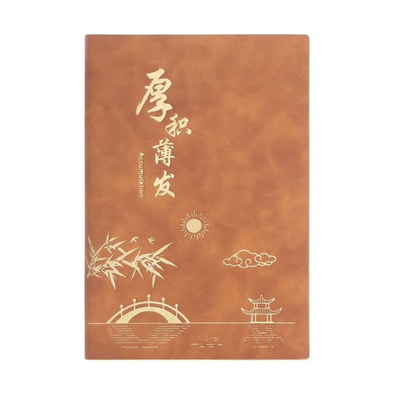 Qholemyo A5 Soft Leather Journal Notebook Professional Business Notebook For Meetings