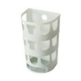 thumbnail image 1 of Qholemyo Adhesive Wall Mounted Storage Baskets No Drill Hollow Plastic Organizer Bins For Bathroom And Kitchen Organization, 1 of 6