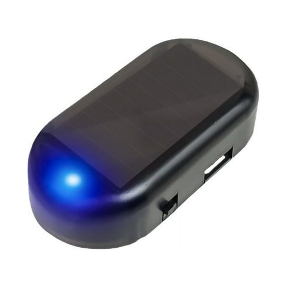 Qholemyo Anti Theft Car Alarm Blinking Lights Car Security Fake Car Alarm Light Car Solar Power Simulated Dummy Solar Light
