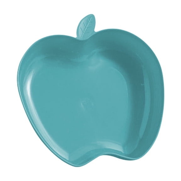 Qholemyo Apples Shape Plates Dishwasher Microwave Safe Plastic Reusable Plates For Kitchen Or Camping 3.35x3.15 Inches, Mini & Small Dessert Plates For Snacks