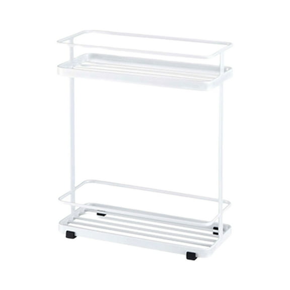 Qholemyo Bathroom Storage Rack Washstand Toilet Bathroom Kitchen Mobile Floor Standing Shelving Unit with Bathroom Organizers Storage