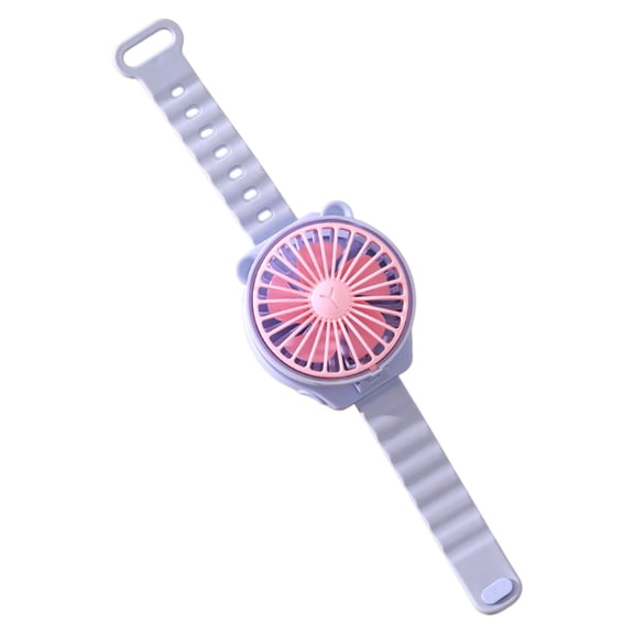 Qholemyo Battery Powered Watch Style Mini Fan Portable Small Cooling Fan For Kids Gift
