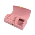 thumbnail image 1 of Qholemyo Bead Velvet Travel Portable Arched Small Jewelry Box, jewelry boxes, jewelry organizer and storage, Fashion Jewelry Packaging Box, 1 of 6