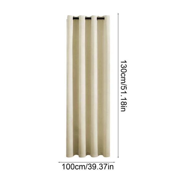 Qholemyo Blackout Curtains For Living Room Bedroom Privacys And Noise Reduction Ring Top Curtains Black-Lined Heat-Insulating Blackouts Curtains Long Curtains Home Decor