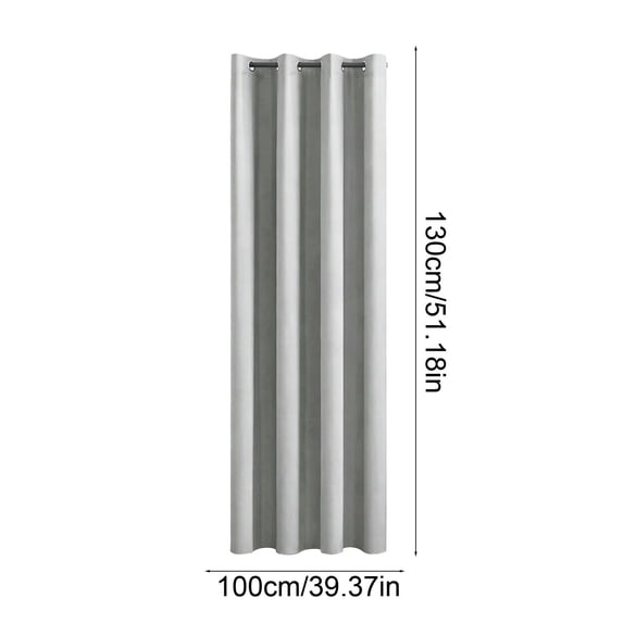 Qholemyo Blackout Curtains For Living Room Bedroom Privacys And Noise Reduction Ring Top Curtains Black-Lined Heat-Insulating Blackouts Curtains Long Curtains Home Decor