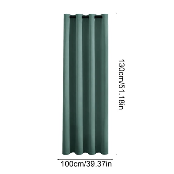 Qholemyo Blackout Curtains For Living Room Bedroom Privacys And Noise Reduction Ring Top Curtains Black-Lined Heat-Insulating Blackouts Curtains Long Curtains Home Decor