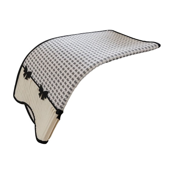 Qholemyo Butterfly Edge Thickened Warm Winter Sofa Seat Cushion Straight Rows Fixed Non Slip Sofa Cover Decorative Chair Pad