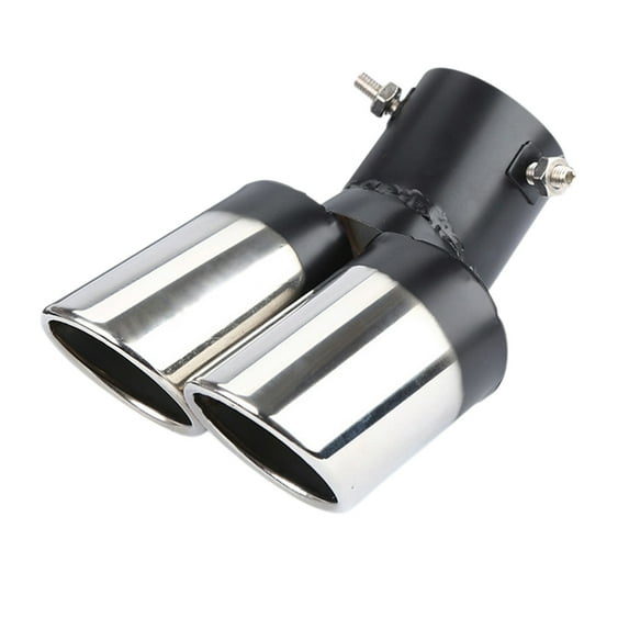 Qholemyo Car Modified Exhaust Pipe Stainless Steel Car Exhaust Pipe Modified Tailpipe Cover Decoration Tailpipe Exhaust Cover Exhaust Tip