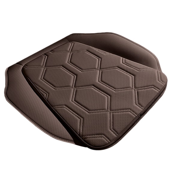 Qholemyo Car Seat Cushion Breathable Perforated Leather Four Season Pad Friendly And Delicate Seat Cushion For Car Front & Rear Seats