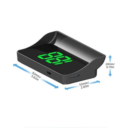 Qholemyo Car Windshield Head Up Display Digital GPS Speedometer With Overspeed Alert Car Accessories Suitable For All Vehicles