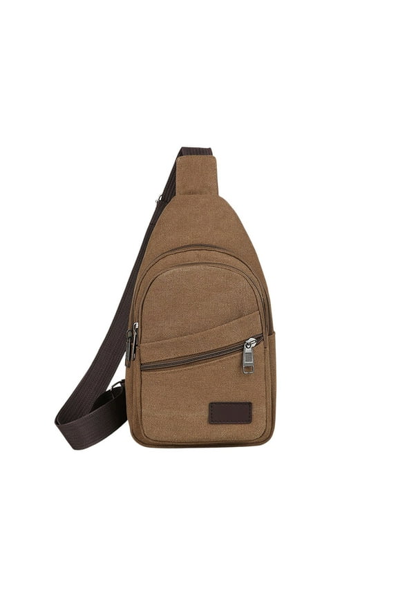 Casual Canvas Sling Bag Crossbody Backpack Shoulder Rucksack For Men Women Gym Outdoor Bag