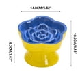 thumbnail image 1 of Qholemyo Ceramic Slow Feeder Cat Bowl For Cats Small Dogs Easy To Clean Reduces Swallowing Overeating Raised Cat Bowl Cat Food Bowl, 1 of 5