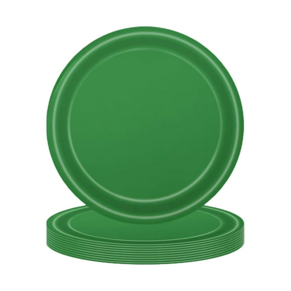 Qholemyo Christmas Party Supplies Red Green Paper Plates Festive Tableware Christmas Decorations Christmas Party Decor