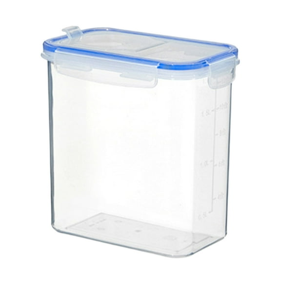 Qholemyo Clear Airtight Food Storage Container With Lids Plastic Dry Food Canisters For Kitchen Pantry Organization And Storage Dishwasher Safe Food Storage Containers With Lids Airtight Food Storage